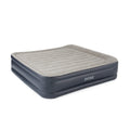 Intex Dura-Beam 16.5 Inch Deluxe Elevated Inflatable Pillow Rest Air Mattress Bed With Built-In Internal Pump, King
