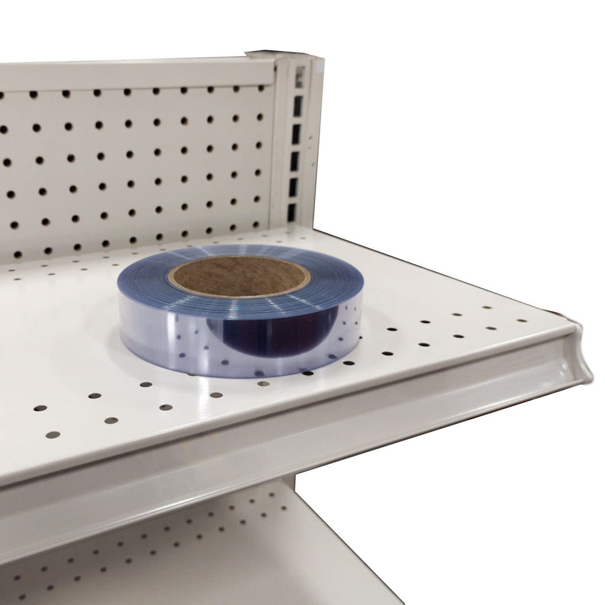 Transparent/Clear Gondola Shelving Vinyl Insert For Ticket Channel 130 Ft. X 1.25 In. - Clear