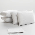 Niagara Sleep Solution 100% Cotton Anti Allergy 4 Pack Pillow Protectors Standard 20X26 Inches 3-4 Micron Pore Size Feather Proo