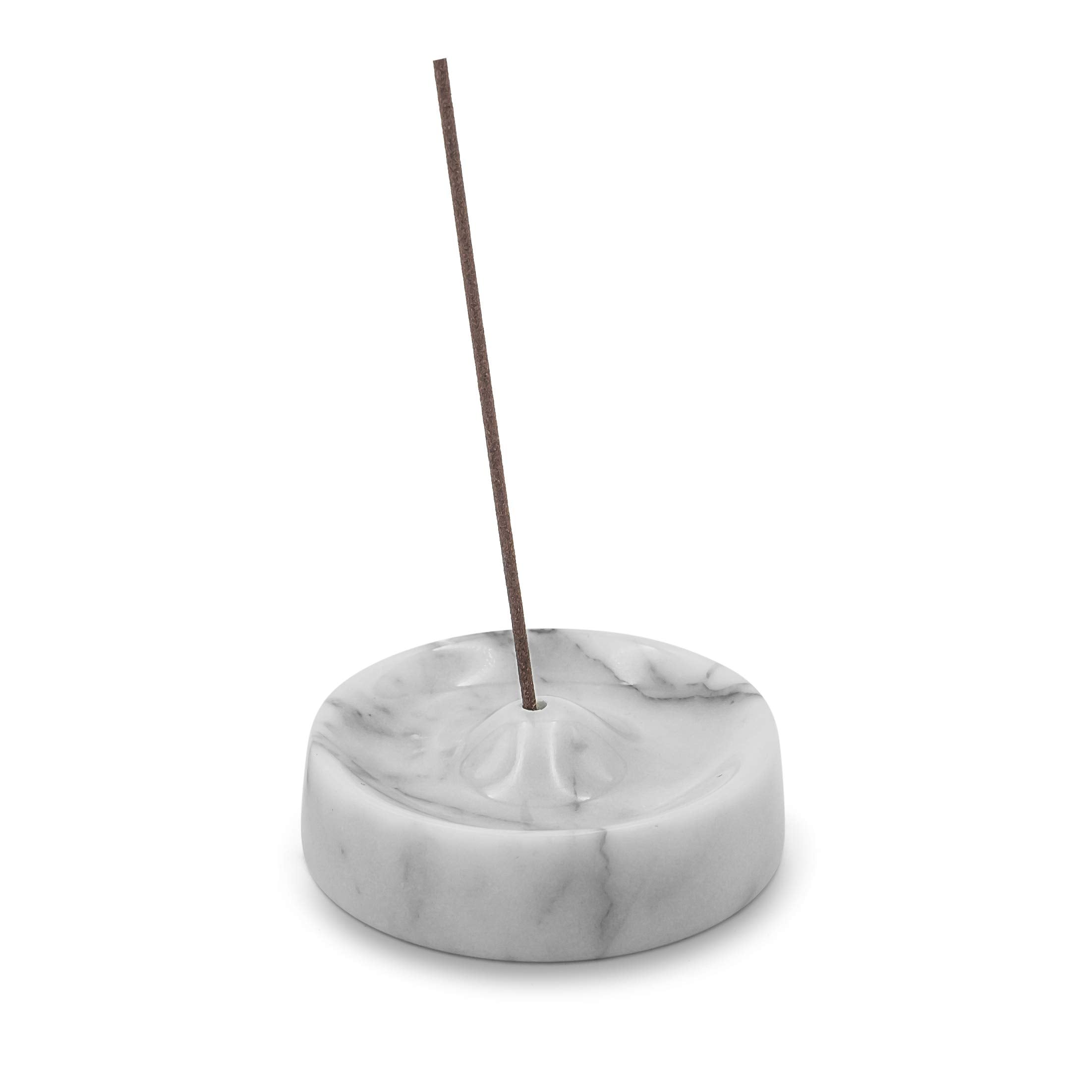 Bursera White Marble Incense Holder, Tree Planted with Every Order, Italian Carrara White Marble Tray Incense Burner, Home and D