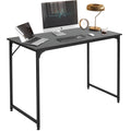 Computer Desk,39 inches Home Office Desk Writing Study Table Modern Simple Style PC Desk with Metal Frame,Black