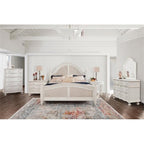 American Woodcrafters Rodanthe Dove White Wood Oval Accent Table