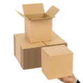 Small Shipping Boxes 6X6X6 Inches, 30 Pack Brown Corrugated Cardboard Boxes, Cube Mailer Boxes For Small Business Packaging Mail