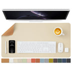 Cork Desk Mat - Dual-Sided Desk Pad For Office And Home - Desk Organization And Accessories - Ideal For Large Mouse Pad And Desk
