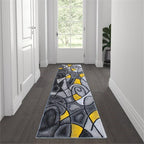 Flash Furniture Jubilee Collection Contemporary Runner Rug - High Pile Yellow Olefin Rug - 2' X 7' Area Rug - Jute Backing - Hallway, Entryway, Bedroom, Living Room