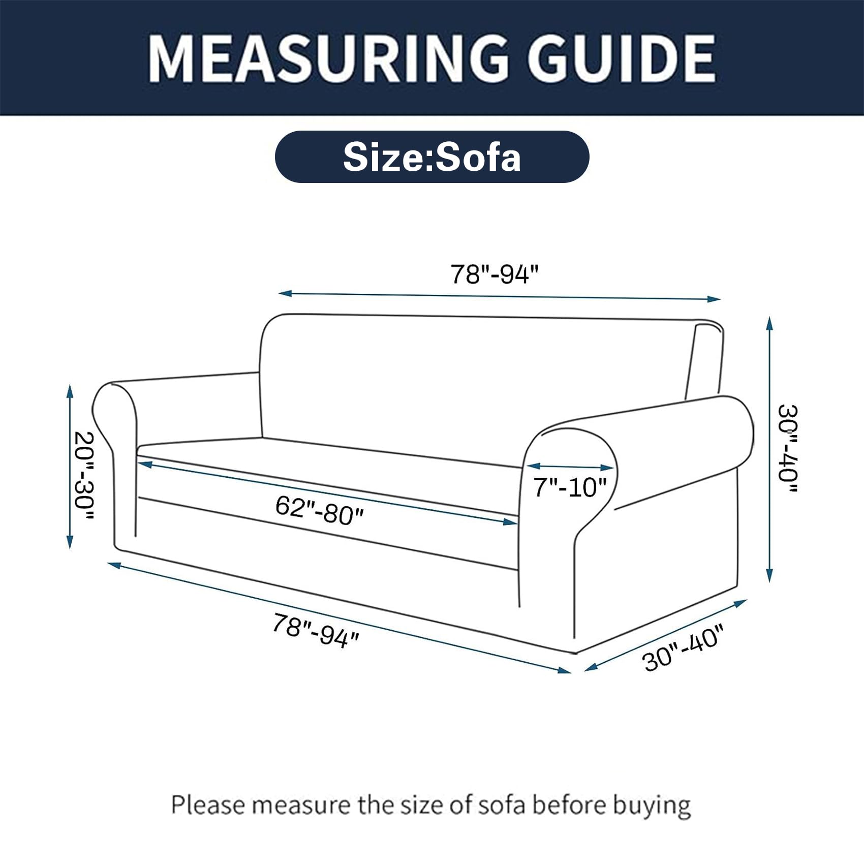 2025 New Stretch Sofa Slipcovers Couch Cover For 3 Cushion Furniture Protector Sofa Covers With Elastic Bottom Jacquard Fabric Small Checks For Pets, Kids -Sofa, Tan