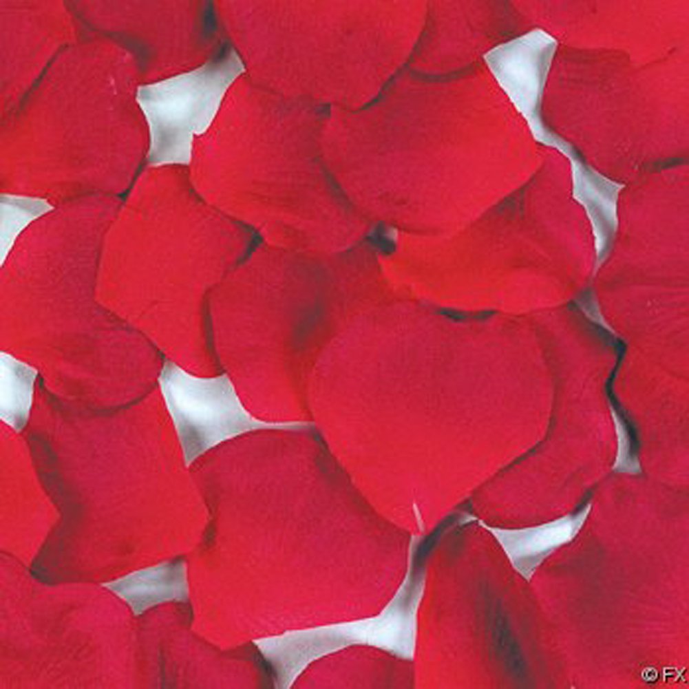 esowemsn 1Pack(100Pcs) Red Rose Petals Artificial Multi-functional Flowers Decorations, Wedding Party/Vase/Home Decor/Bridal Ros
