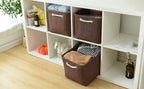 Thewarmhome Organization And Storage Basket For Shelves - 3 Pack 16X12X12 Inch Fabric Storage Cubes, Cube Storage Bin For Organi