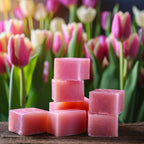 Candlecopia Tulips Strongly Scented Hand Poured Vegan Wax Melts, 12 Scented Wax Cubes, 6.4 Ounces In 2 X 6-Packs