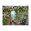 Rose Wall Tapestry Bedroom Oil Painting Tapestry Rental Decorative Wall Tapestry, 29x39 inch