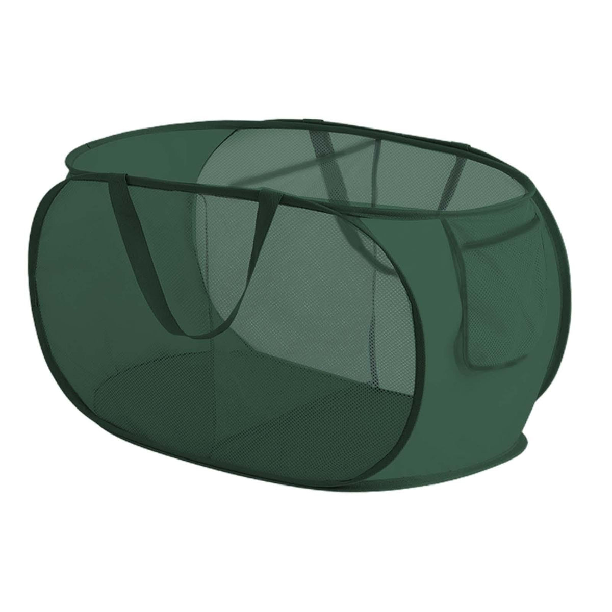 Enakshi Foldable Laundry Basket Mesh Dirty Clothes Hamper for Dorm Bedroom Underwear 2 Grids Green|Home & Garden | Household Sup