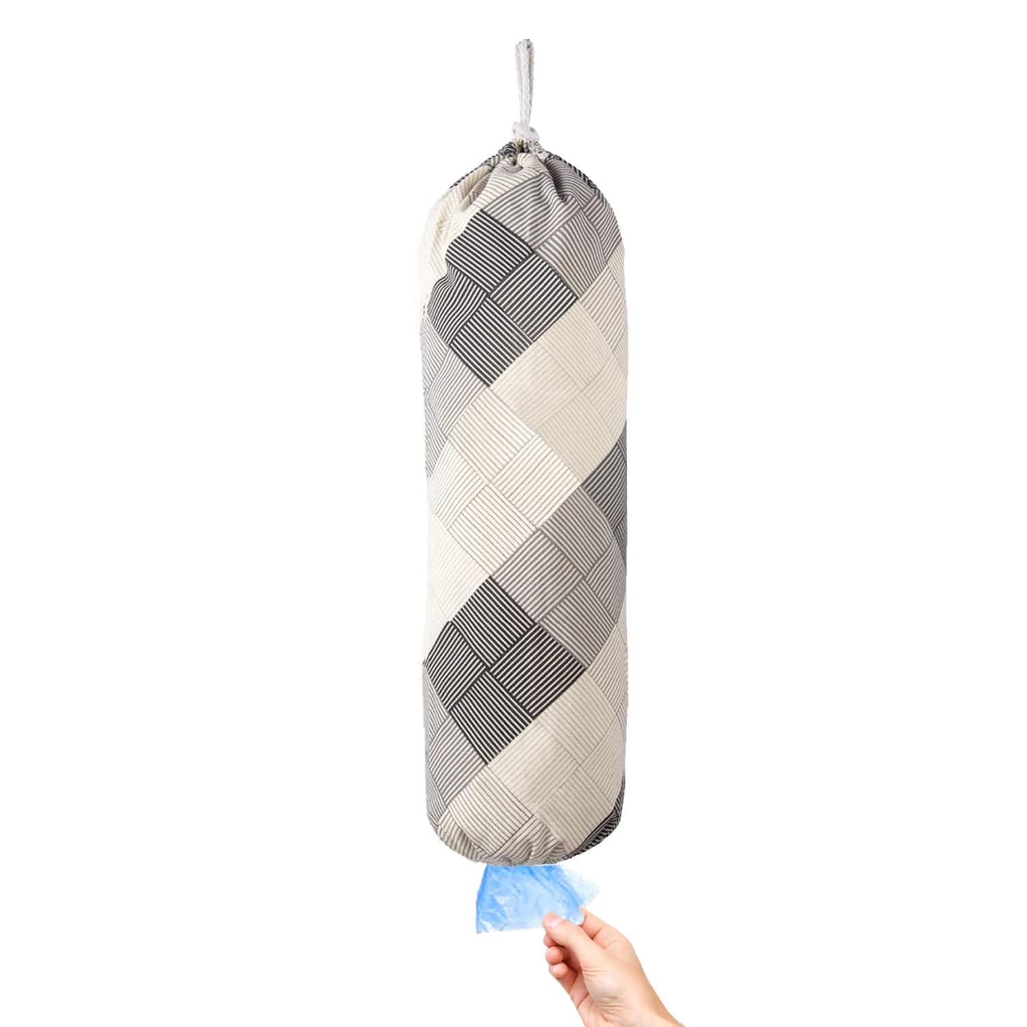 Togetrue Plastic Bag Holder, Wall Mount Plastic Bag Organizer Dispenser, Heavy Duty Grocery Bag Storage Holder, Hanging Shopping