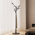 Muwuele Coat Rack, Solid Wood Coat Rack Freestanding With 12 Hooks, Coat Tree Freestanding 3 Adjustable Heights For Coat, Hats,