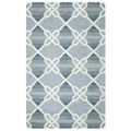 Berlin 9' X 12' Trellis Blue/Gray/Rust/Blue Hand-Tufted Area Rug