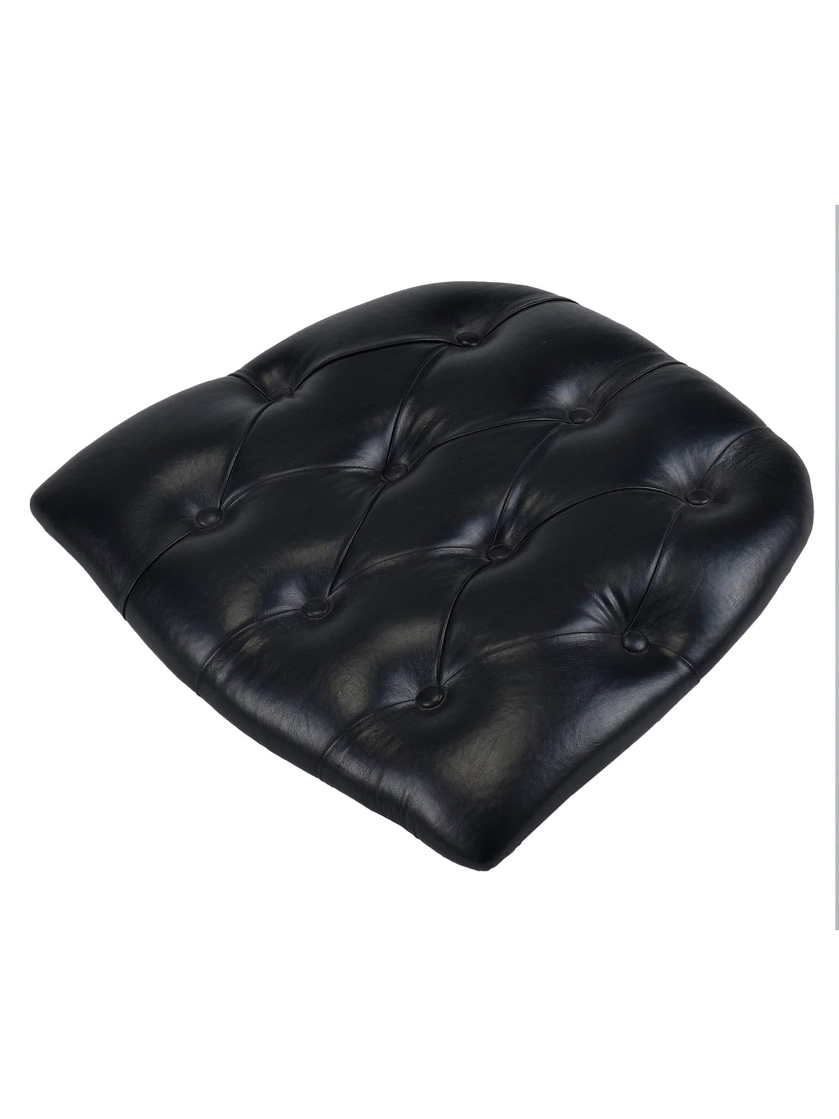 Commercial Seating Products Black Tufted Vinyl Cushions Chairs, 6-Pack
