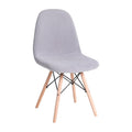Flash Furniture Zula Modern Padded Faux Shearling Accent Chair - Padded Gray Faux Shearling Upholstery - Beechwood Legs