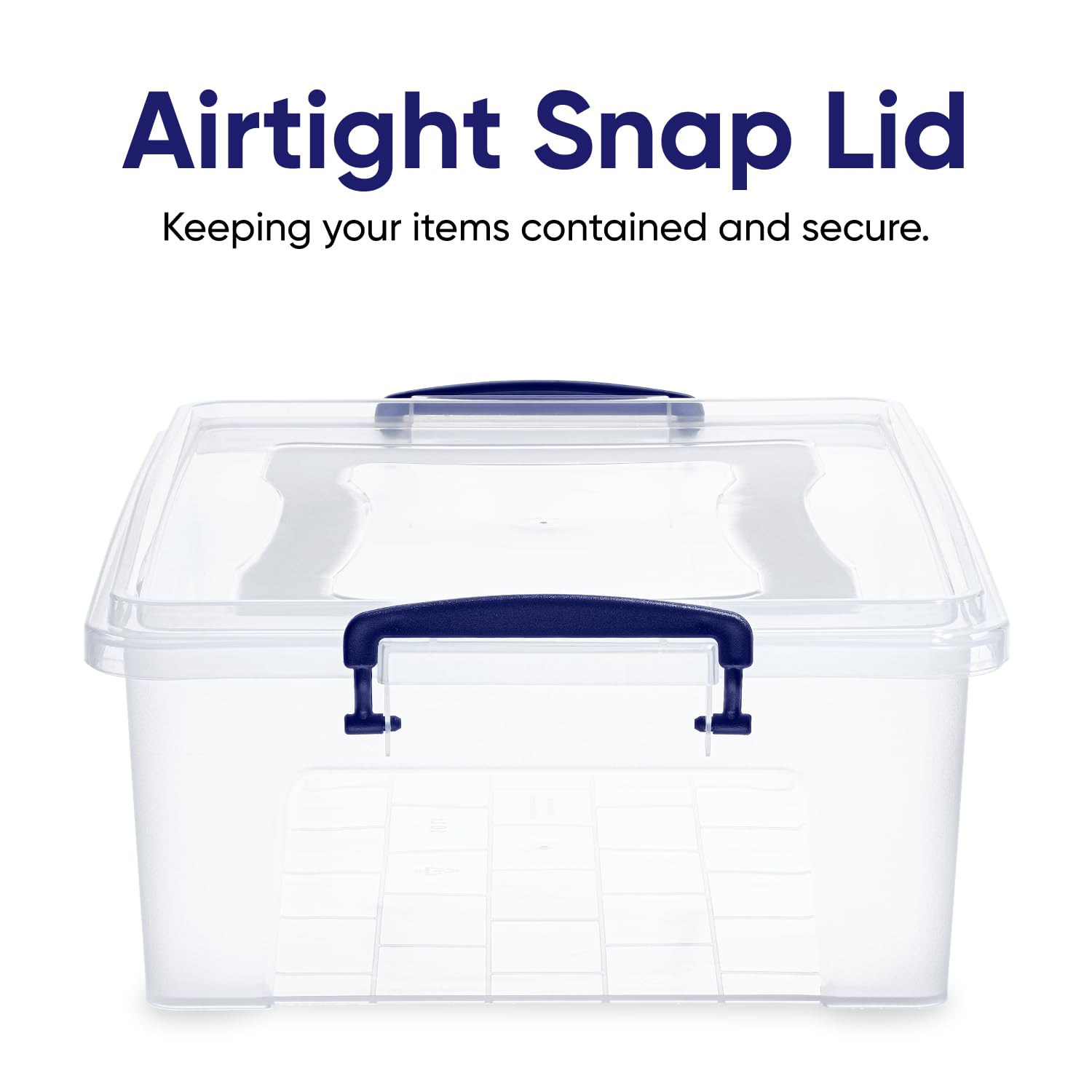 Superio Storage Bins With Lids, Clear Plastic Containers For Organizing, Stackable Totes, Bpa Free, Odor Free, Organizer Boxes F