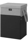PCLOSET 75L Foldable Laundry Hamper with Lid | Large Rectangular Clothes Laundry Basket Laundry Bin for Dirty Clothes, Toys & Bl