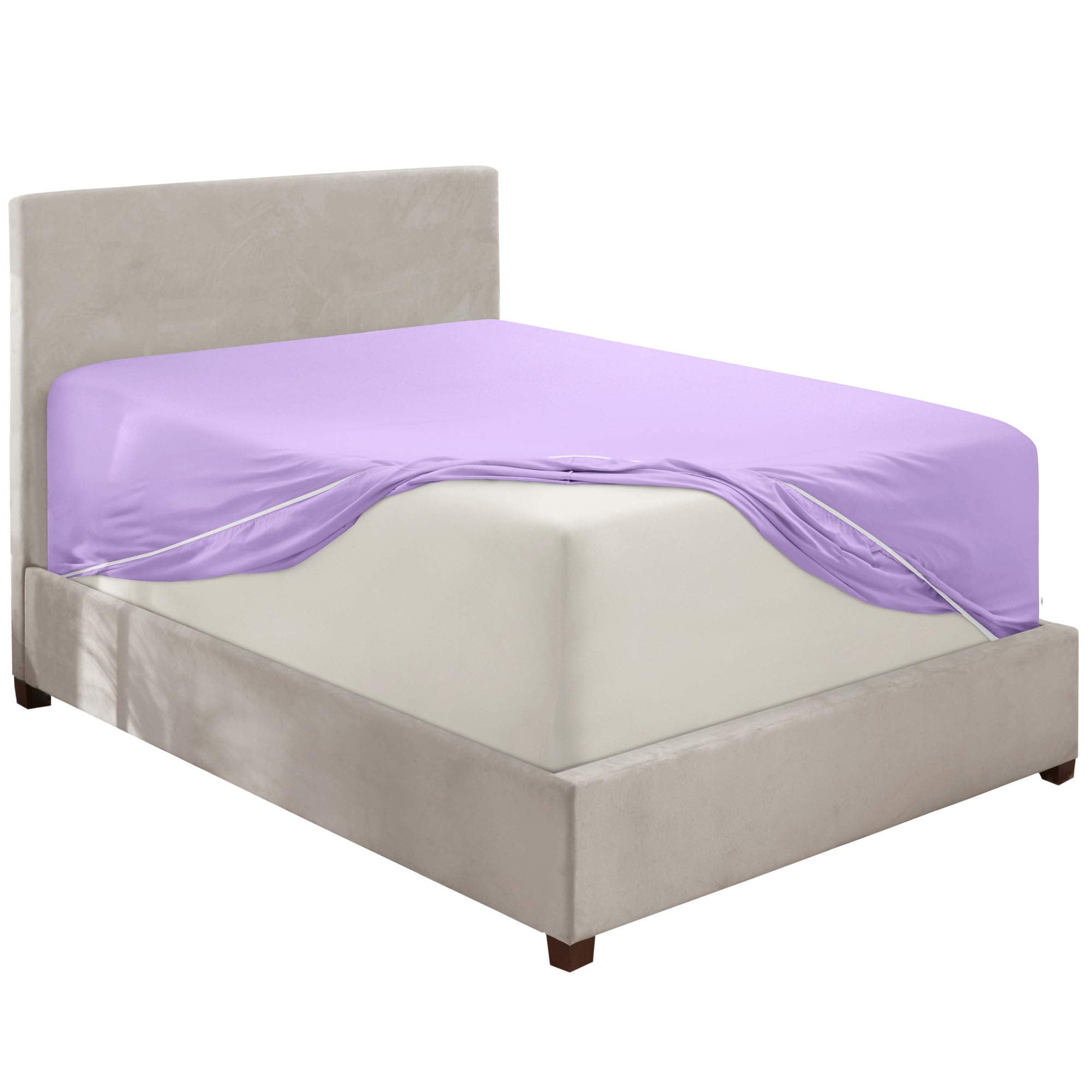 Nestl Lavender Twin Xl Fitted Sheet Only, Extra Deep Pocket Fitted Bed Sheet, 1800 Microfiber Xl Twin Fitted Sheet, Ultra Soft Fitted Sheet Twin Xl Fits Up To 24 Inch Mattress