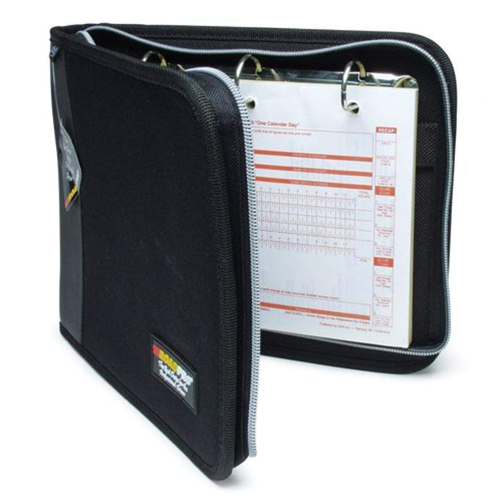 Roadpro 3-Ring Zippered Binder For Loose-Leaf Log Sheets, Black, Lb-001Bk, 10.5' X 8.5'
