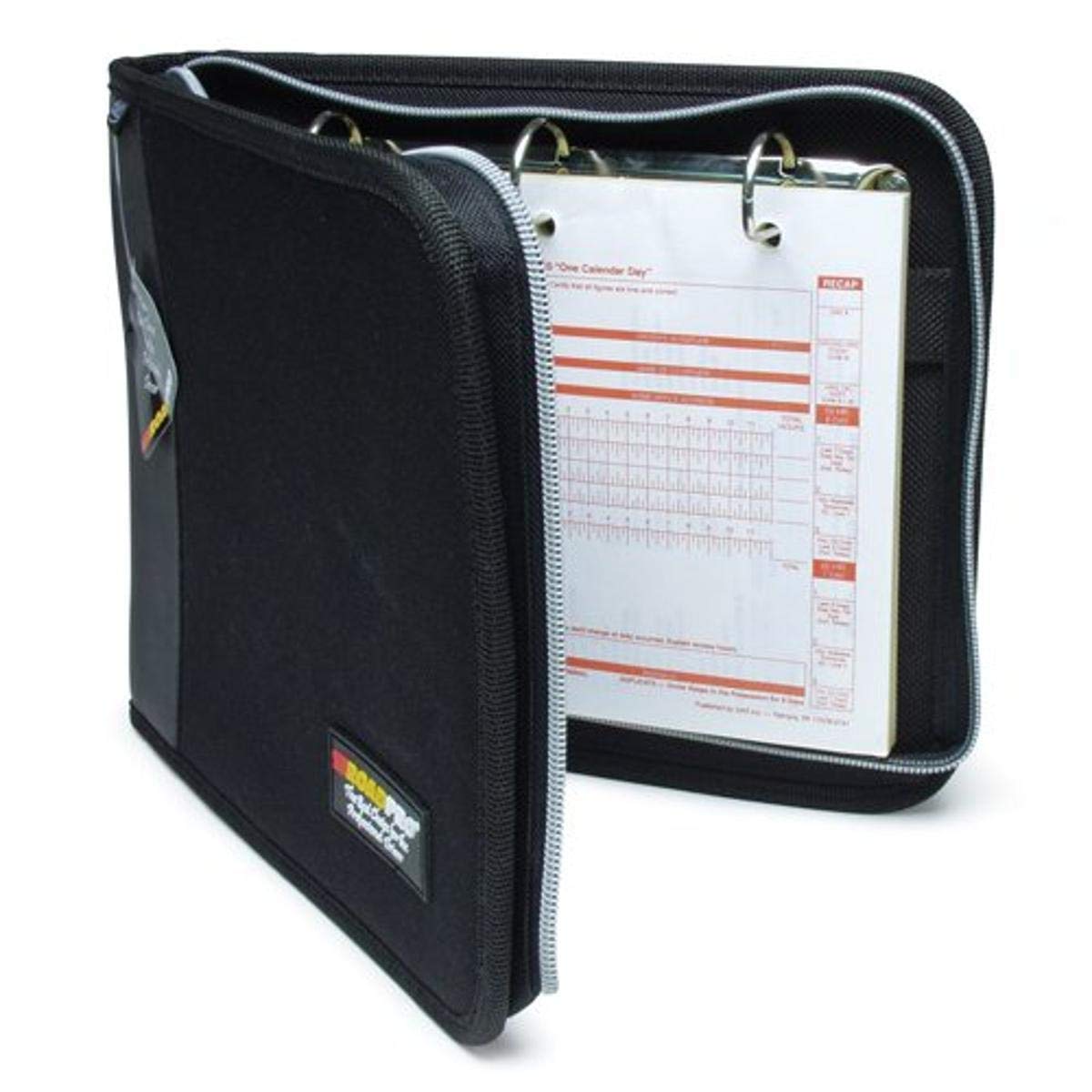 Roadpro 3-Ring Zippered Binder For Loose-Leaf Log Sheets, Black, Lb-001Bk, 10.5' X 8.5'