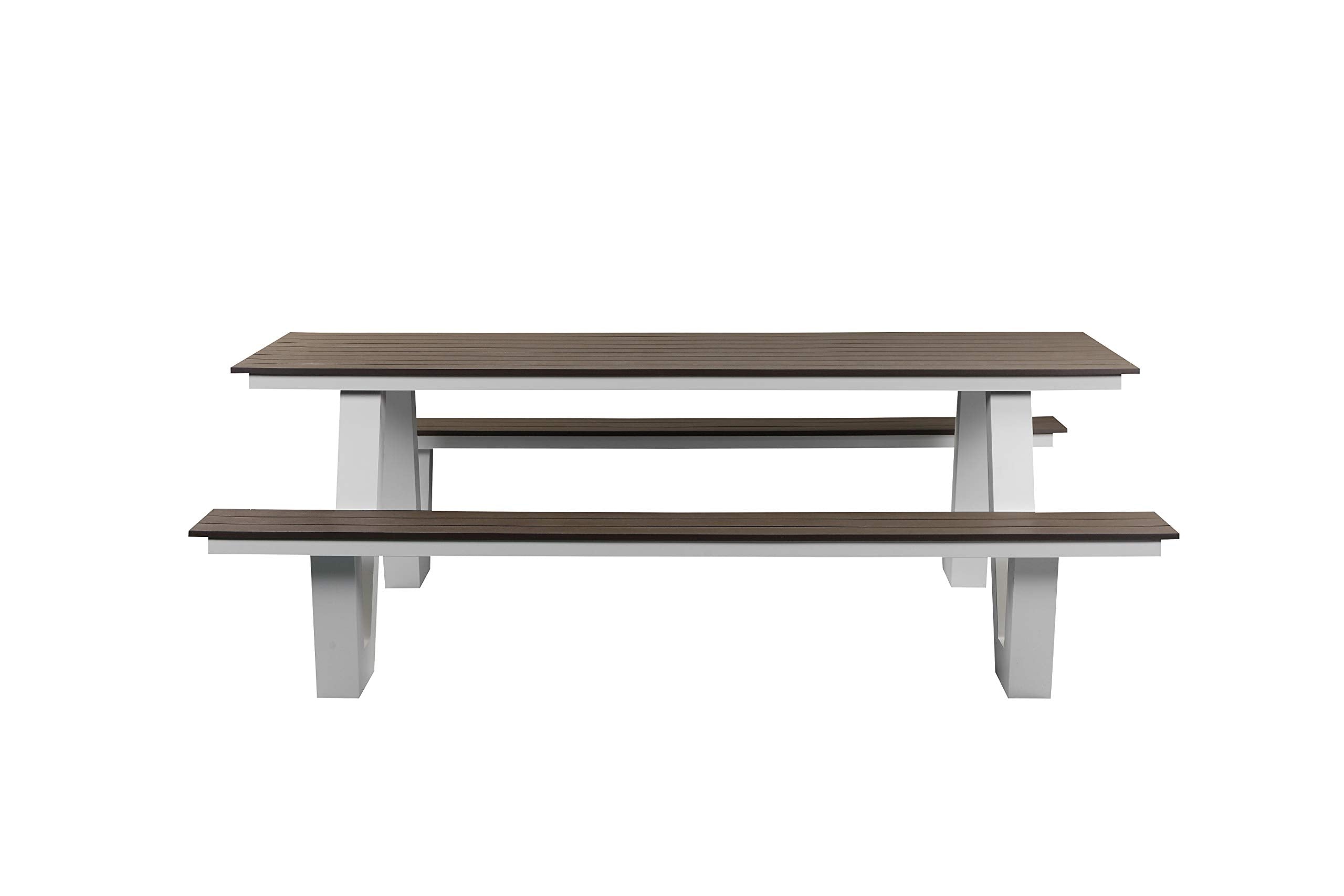 Pangea Home Lukas Whttk Picnic Table, Teak