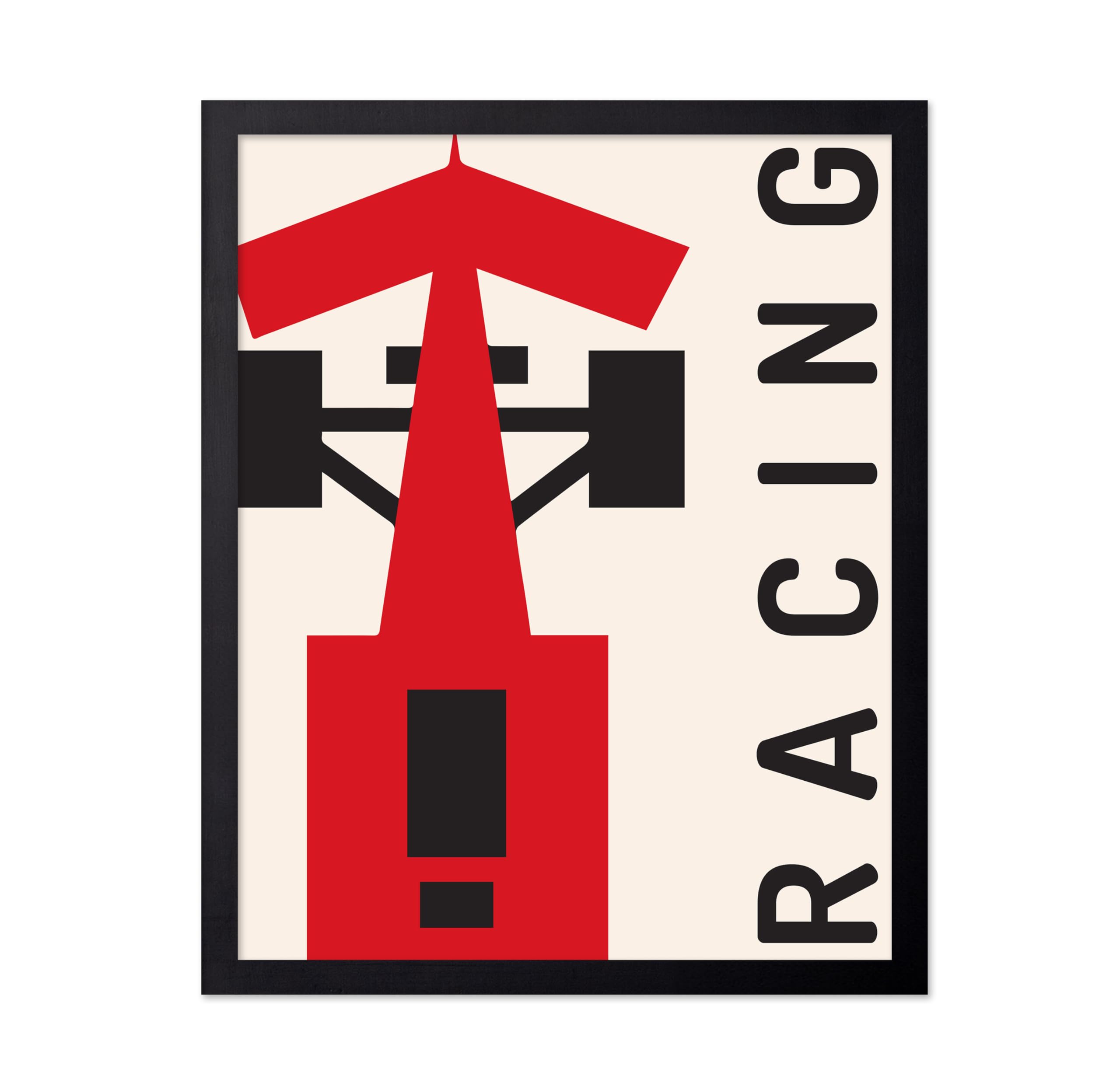 Poster Master Motorsport Poster - Race Car Print - Sports Art - Car Racing Art - Minimal Art - Gift for Men, Women & Car Enthusi
