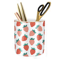 Waveyu Pen Pencil Holder For Desk, Ceramic Pencil Cup Cute Makeup Brush Holder, Unique Desk Multifunctional Pen Organizer For Ho