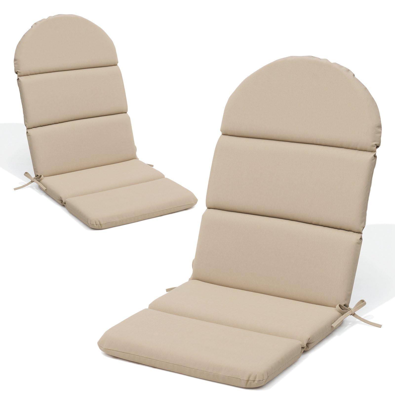 Crestlive Products Adirondack Chair Cushion, Outdoor Rocking Chair Cushions Waterproof Fade Resistant 50X19.6X2.3 Inch, High Bac
