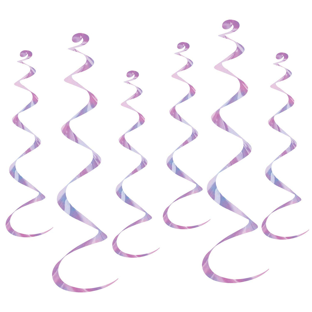 Beistle 6Pack Twirly Whirlys, 4 To 24Inch And 2 To 36Inch