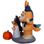 Gemmy Halloween Inflatable Bluey And Family Scene, 5.5 Ft Tall, Multi