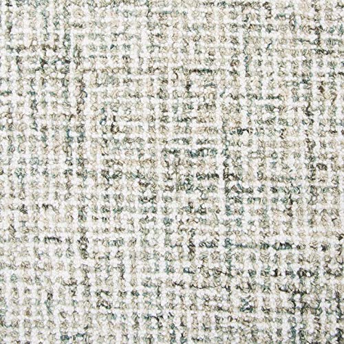 Rizzy Home Alora Decor London 10' X 14' Solid Green/Gray/Rust/Blue Hand-Tufted Area Rug