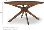 Crossroads 71 Oval Wood Dining Table