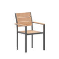 Modern Commercial Grade Patio Chair with Arms