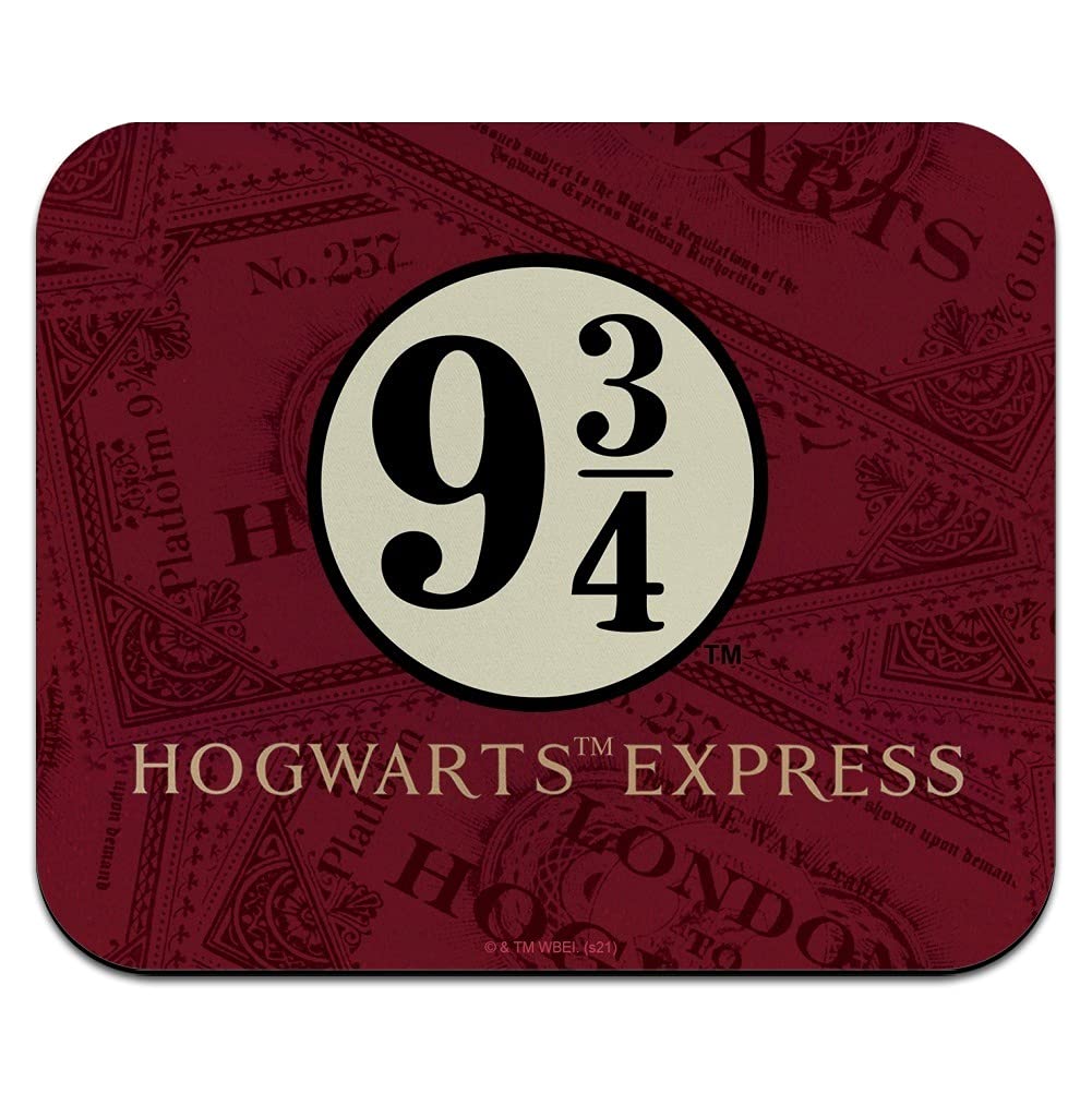 Harry Potter Hogwarts Express Tickets Low Profile Thin Rubber Mouse Pad Mousepad