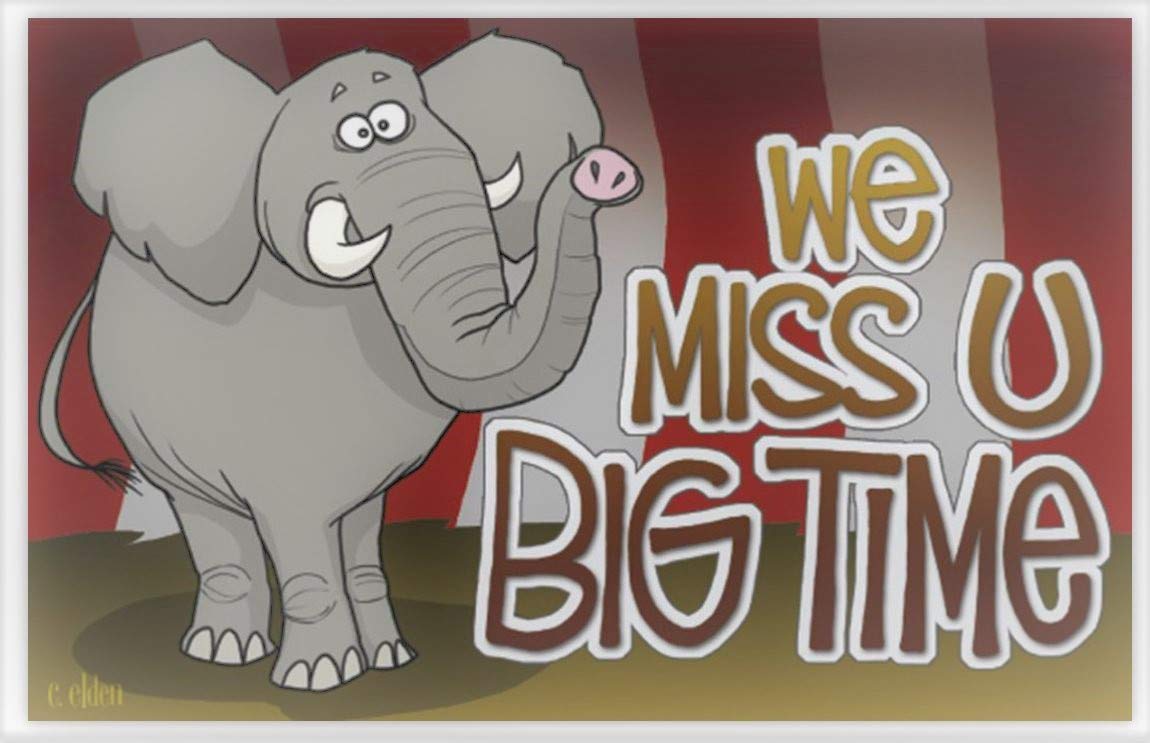 Warner Press Postcard We Miss You Big Time