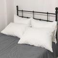 Premium Queen Pillowcases 4 Pack - White Standard - Ultra Soft 1800 Thread Count Microfiber- Double Brushed - Allergies Free - W