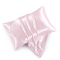 Hommxjf Satin Pillowcases With Zipper (20X26),Standard Size Pillowcases Set Of 2, Blush Pink Silk Pillowcase For Hair And Skin