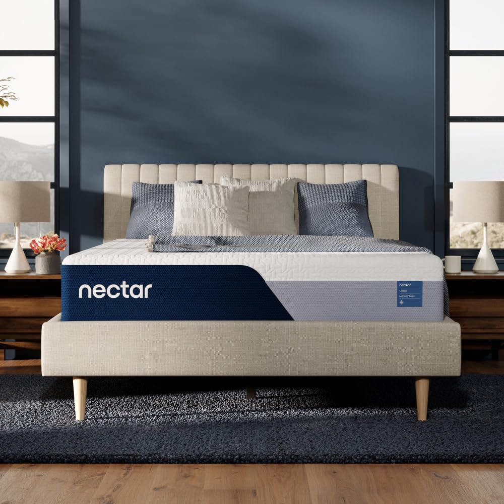 Nectar Classic 12    Twin Mattress (New Version) - Medium Firm - Contouring Memory Foam - Cooling Top Layer - Support & Pressure