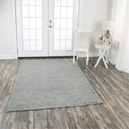 Rizzy Home Alora Decor Emerson 8' X 10' Diamond Grey/Gray/Rust/Blue Hand-Tufted Area Rug