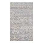 Kosas Home Hoeft 96 x 120 Transitional Polyester Fabric Area Rug in Gray