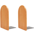 TINTON LIFE 1 Pair 5 Beech Wood Bookends for Home Office School Desk Book Ends Decorative Bookshelf Display Organizers Gift(Beec