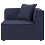 Modway Eei-4381-Nav Saybrook Outdoor Patio Upholstered 4-Piece Sectional Sofa, Navy