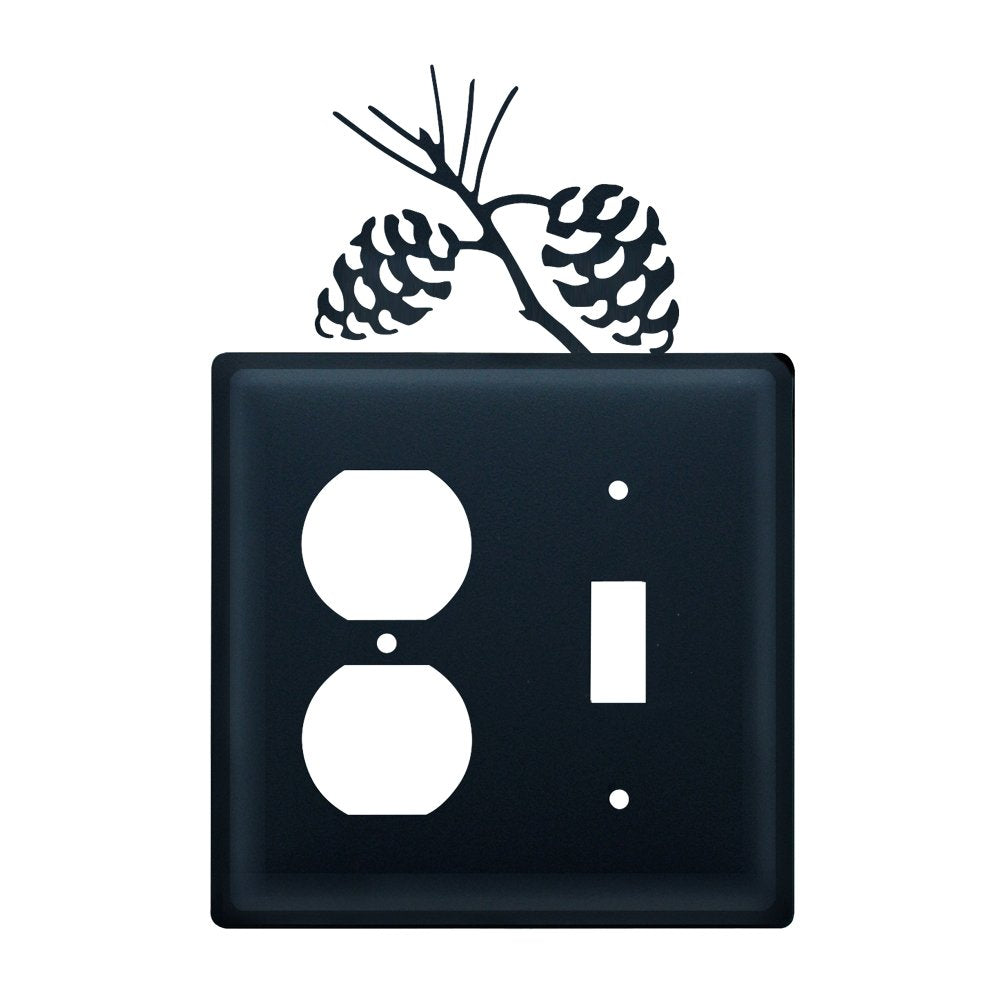 Eos-89 Pinecone Single Outlet Single Switch Electric Cover