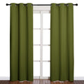 Nicetown Holiday Christmas Decor Thermal Insulated Solid Grommet Blackout Curtains/Drape For Living Room (1 Pair, 42 By 84 Inche