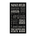 My Word! Nanas Rules Decorative Sign