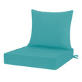 Homelysian Outdoor Chair Cushions 22X22, Patio Furniture Cushions With Removable Cover, Outdoor Deep Seat Cushion Set With Ties
