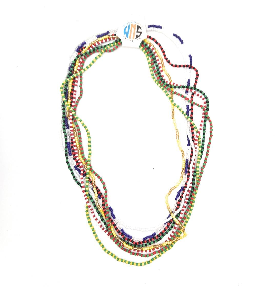 8 Collares De Santeria Set - Set Includes - Ogun, Elegua, Obatala, Shango, Yemaya, Orula, Oshun, & San Miguel