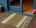 3 X 5 Coffee Ivory And Gray Abstract Washable Indoor Outdoor Area Rug