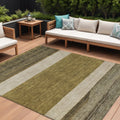 9 X 12 Coffee Ivory And Gray Abstract Washable Indoor Outdoor Area Rug